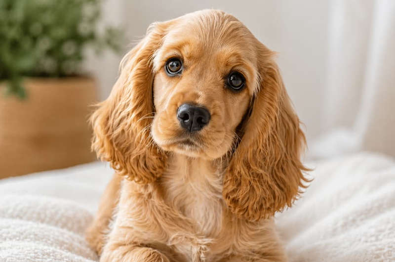 Routine dog groom on Cocker-Spaniel 