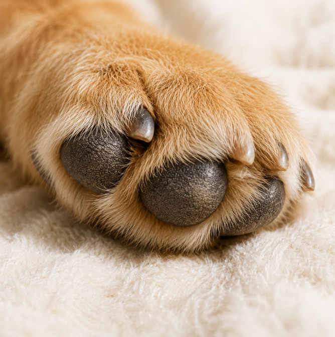 Everyday dog paw hygiene 