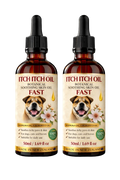 Musty Paws™ dog paw oil two-bottle bundle — botanical oil alternative to heavy dog paw balms, made in New Zealand