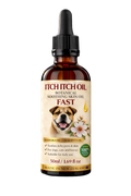 Musty Paws™ premium dog paw oil front label — 100% natural botanical formula for dog paw conditioning and hygiene